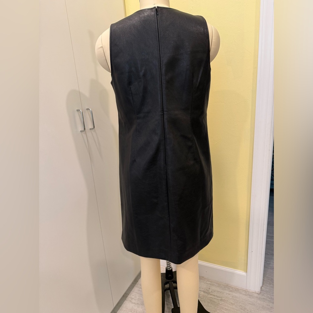 J Crew Factory Sleeveless Faux Leather Dress - Picture 5 of 12